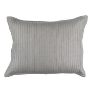 Tessa Luxe Euro Pillow - 27x36 Bedding Style Lili Alessandra Light Grey 