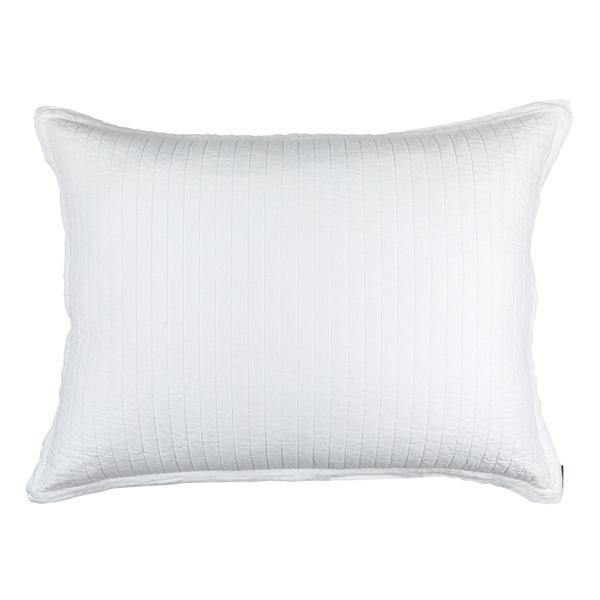 Tessa Luxe Euro Pillow - 27x36 Bedding Style Lili Alessandra White 