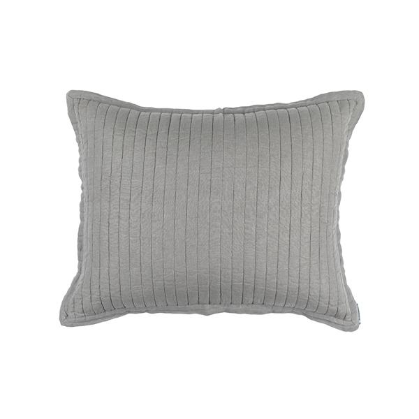 Tessa Standard Pillow Bedding Style Lili Alessandra Light Grey 