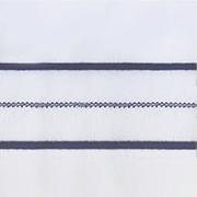 Triad Standard Pillowcase- Pair Bedding Style Home Treasures White Grisaglia Grey 