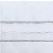 Triad Twin XL Flat Sheet Bedding Style Home Treasures White Pebble 