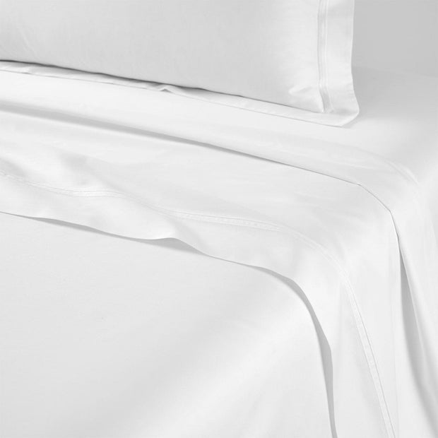 Triomphe F/Q Flat Sheet Bedding Style Yves Delorme Blanc 