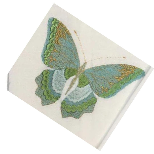 Tropical Butterfly Roma Guest Towel Anali Aqua 