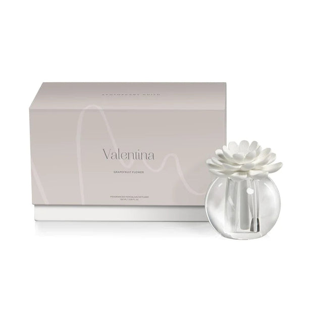 Valentina Crystal Ball Porcelain Diffuser - Large Home Fragrance Zodax Grapefruit 