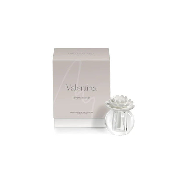 Valentina Crystal Ball Porcelain Diffuser - Small Home Fragrance Zodax Grapefruit 