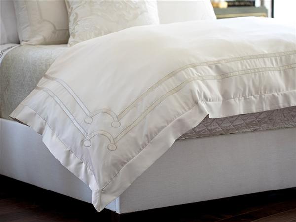 Vendome Queen Duvet Cover Bedding Style Lili Alessandra Ivory 
