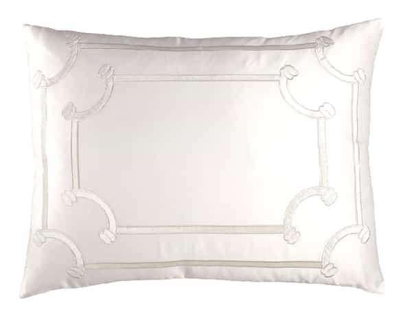 Vendome Standard Pillow Bedding Style Lili Alessandra Ivory 