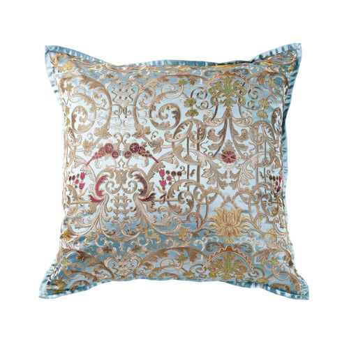 Venezia Pillow 22x22 Linens & Bedding Ann Gish Blue 
