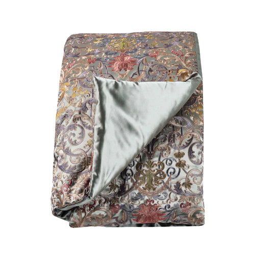 Venezia Throw 96x50 Linens & Bedding Ann Gish Sage 