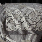 Versailles Foot Throw - 36x88 Bedding Style Lili Alessandra Silver Ivory 