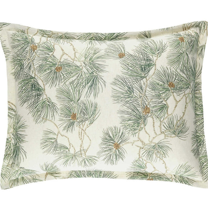 Vintage Pine Boughs Standard Sham Pine Cone Hill 