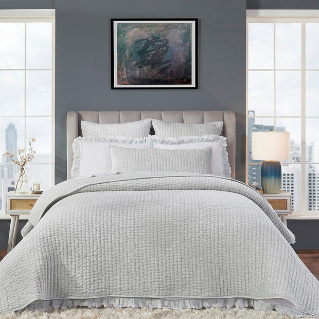Walton King Quilt Bedding Style Orchids Lux Home Ice Mint 
