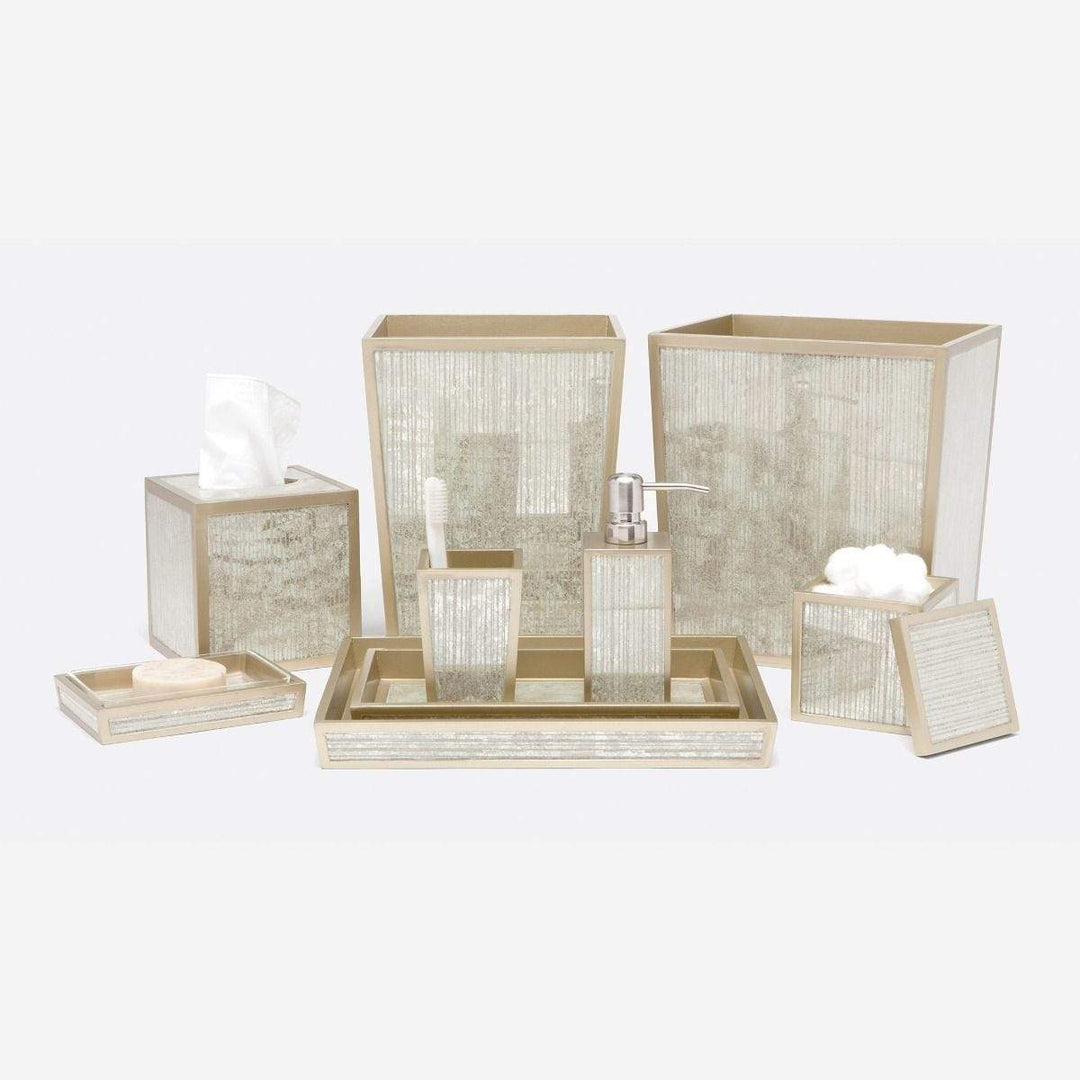 Waterford Rectangular Wastebasket Bath Accessories Pigeon & Poodle 