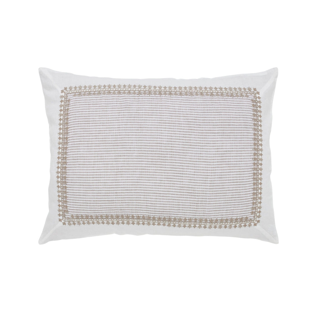 Westport Standard Shams - pair Bedding Style Orchids Lux Home Beige 