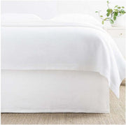 Wilton Full/Queen Bedskirt Bedding Style Pine Cone Hill White 