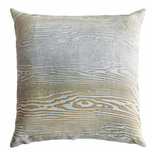 Woodgrain Pillow 16" x 36" Decorative Pillow Kevin O'Brien Nickel 