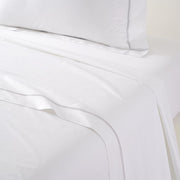 Yves Delorme Athena F/Q Flat Sheet Bedding Style Yves Delorme Silver 