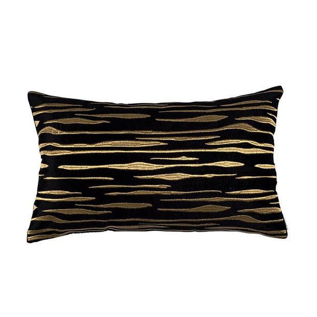 Zara Large Rectangular Black Pillow - 18x30 Bedding Style Lili Alessandra 
